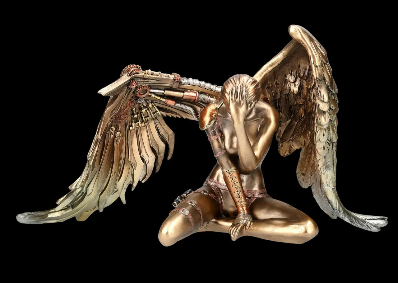 Engel Figur Steampunk - Fallen Angel 3 Engel Figur Steampunk - Fallen Angel