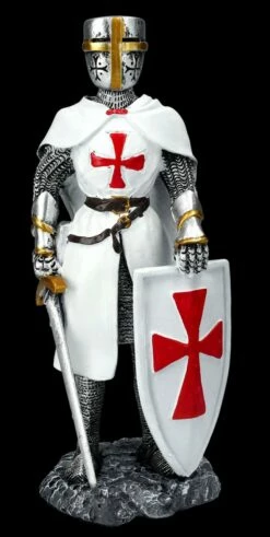 Ritter Figur Weiß-rot Mit Schild Und Schwert