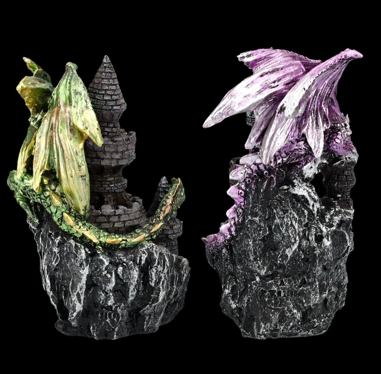 Drachen Figuren Auf Burg 2er Set 5 Drachen Figuren Auf Burg 2er Set – Bild 3