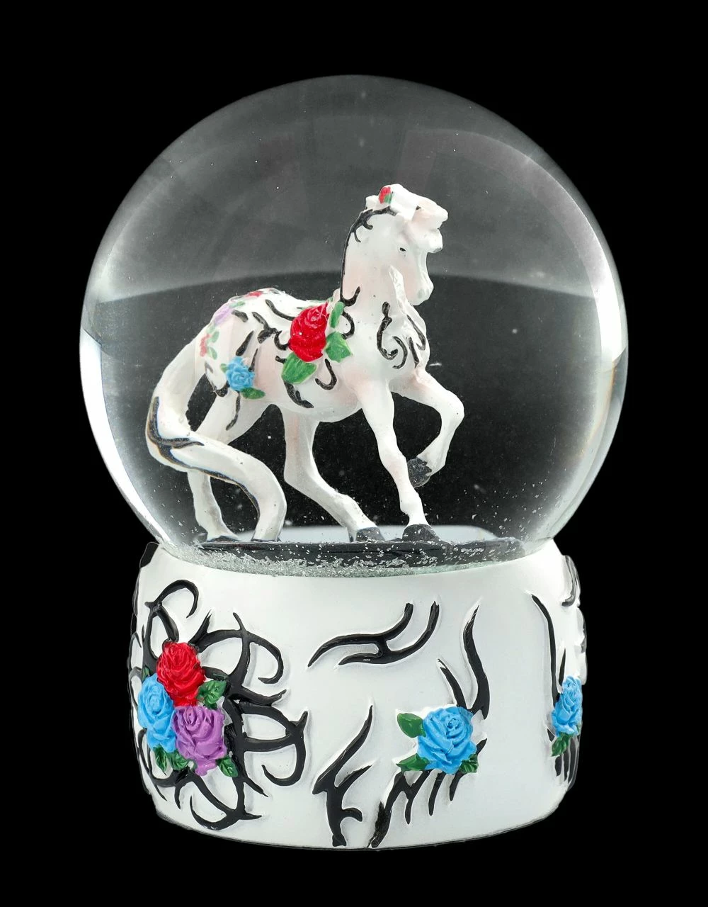 Schneekugel Pferd - Tribal Rose 9 Schneekugel Pferd - Tribal Rose – Bild 7
