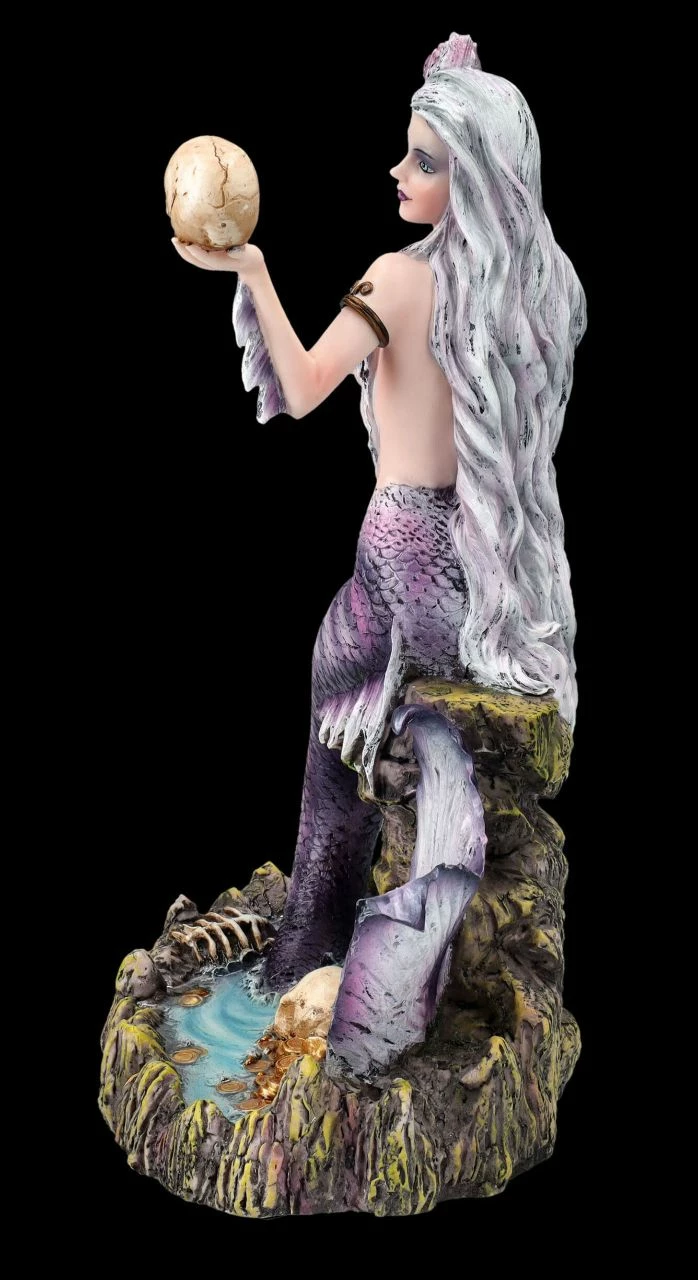 Meerjungfrauen Figur - Gothana Mit Schädel 5 Meerjungfrauen Figur - Gothana Mit Schädel – Bild 3