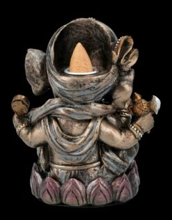 Rückfluss-Räucherhalter - Musizierender Ganesha -FIGUREN Verkäufe FS25685 R ckflussr ucherhalter Musizierender Ganesha 6 1280x1280