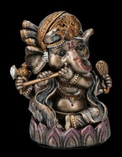 Rückfluss-Räucherhalter - Musizierender Ganesha -FIGUREN Verkäufe FS25685 R ckflussr ucherhalter Musizierender Ganesha 9 1280x1280