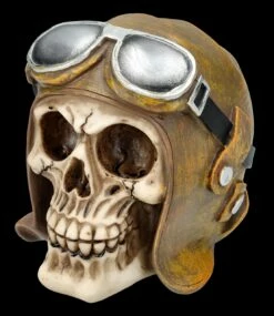 Totenkopf Mit Fliegermütze Und Brille -FIGUREN Verkäufe FS25696 Totenkopf mit Fliegerm tze und Brille 2 1280x1280