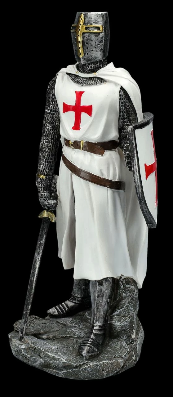Tempelritter Figur Stützt Sich Auf Schwert 6 Tempelritter Figur Stützt Sich Auf Schwert – Bild 4