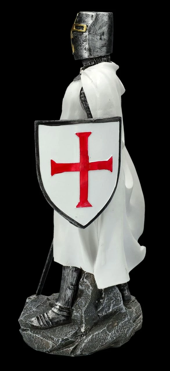 Tempelritter Figur Stützt Sich Auf Schwert 5 Tempelritter Figur Stützt Sich Auf Schwert – Bild 3