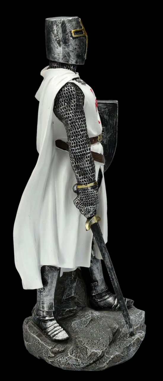 Tempelritter Figur Stützt Sich Auf Schwert 8 Tempelritter Figur Stützt Sich Auf Schwert – Bild 6