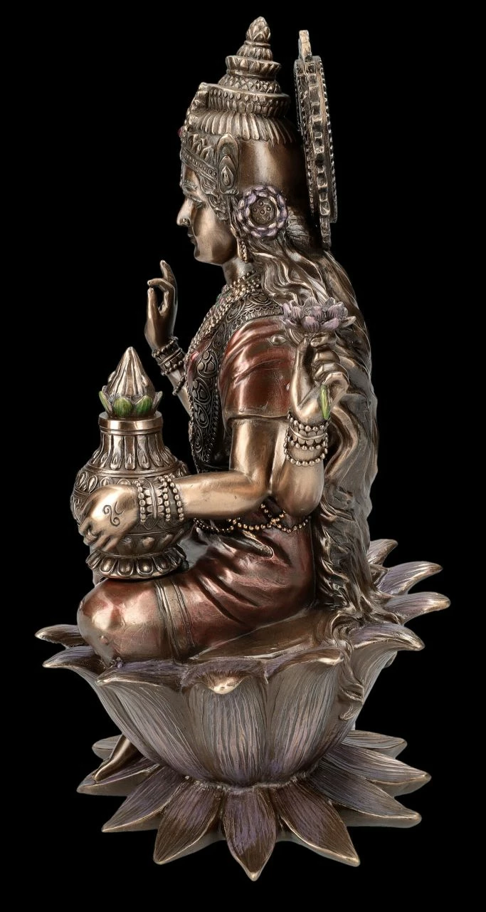 Lakshmi Figur XL - Hinduistische Göttin Der Liebe 6 Lakshmi Figur XL - Hinduistische Göttin Der Liebe – Bild 4