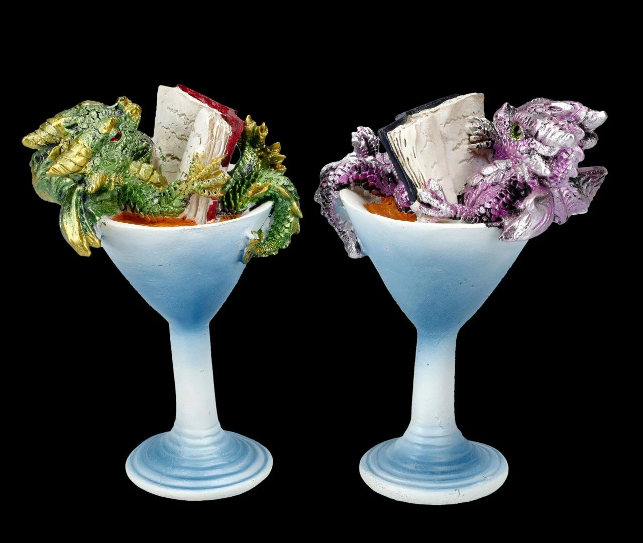 Drachen Figuren 2er Set - Chillen Im Cocktailglas 6 Drachen Figuren 2er Set - Chillen Im Cocktailglas – Bild 4