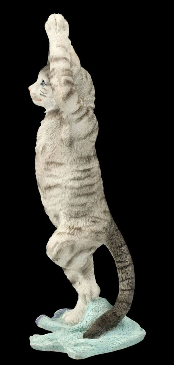Katzen Figur Beim Yoga - Baumstellung 6 Katzen Figur Beim Yoga - Baumstellung – Bild 4