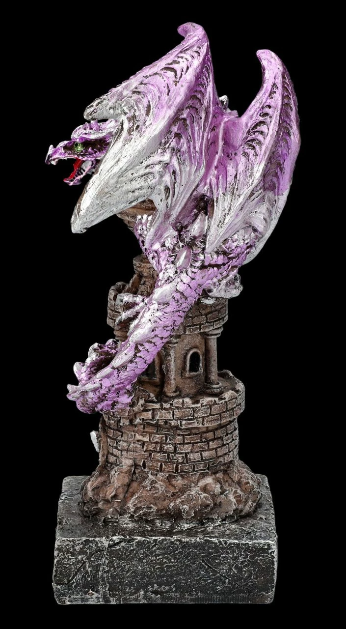 Drachenfigur - Guardian Of The Tower Lila 8 Drachenfigur - Guardian Of The Tower Lila – Bild 6