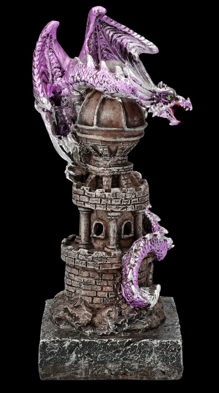 Drachenfigur - Guardian Of The Tower Lila 9 Drachenfigur - Guardian Of The Tower Lila – Bild 7