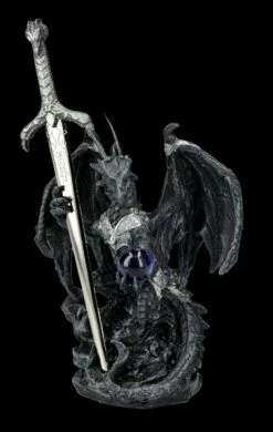 Brieföffner - Schwarzer Drache In Rüstung 13 Brieföffner - Schwarzer Drache In Rüstung -FIGUREN Verkäufe FS26117 Brief ffner Schwarzer Drache in R stung 2 1280x1280