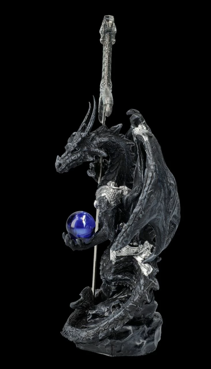 Brieföffner - Schwarzer Drache In Rüstung 7 Brieföffner - Schwarzer Drache In Rüstung – Bild 5