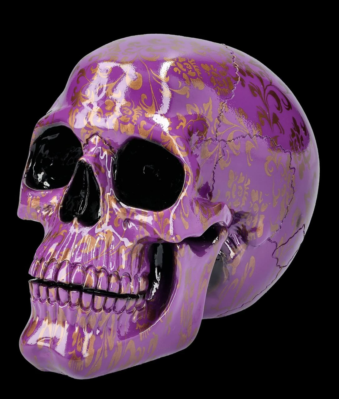 Totenkopf Figur Lila - Violet Elegance 5 Totenkopf Figur Lila - Violet Elegance – Bild 3