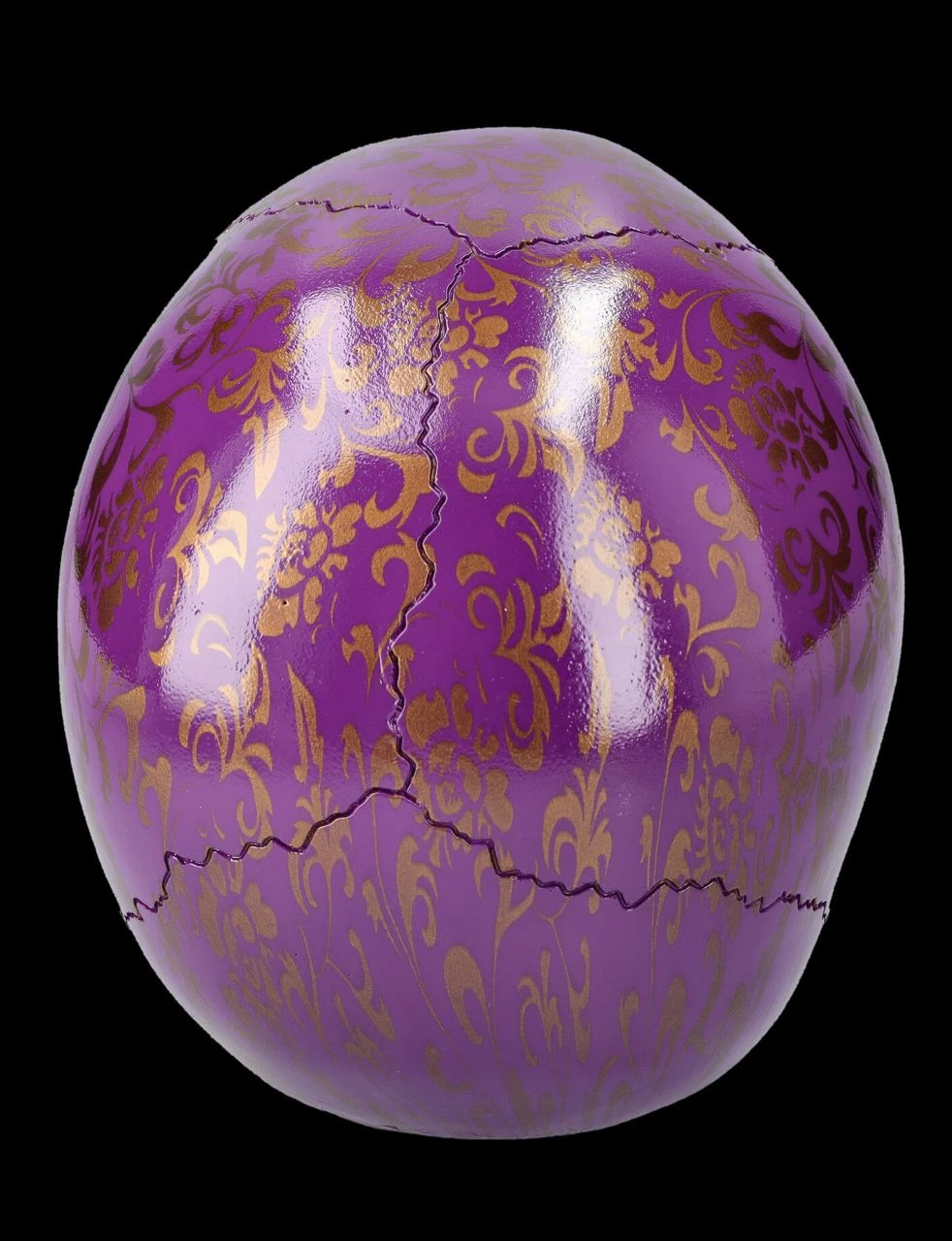 Totenkopf Figur Lila - Violet Elegance 7 Totenkopf Figur Lila - Violet Elegance – Bild 5