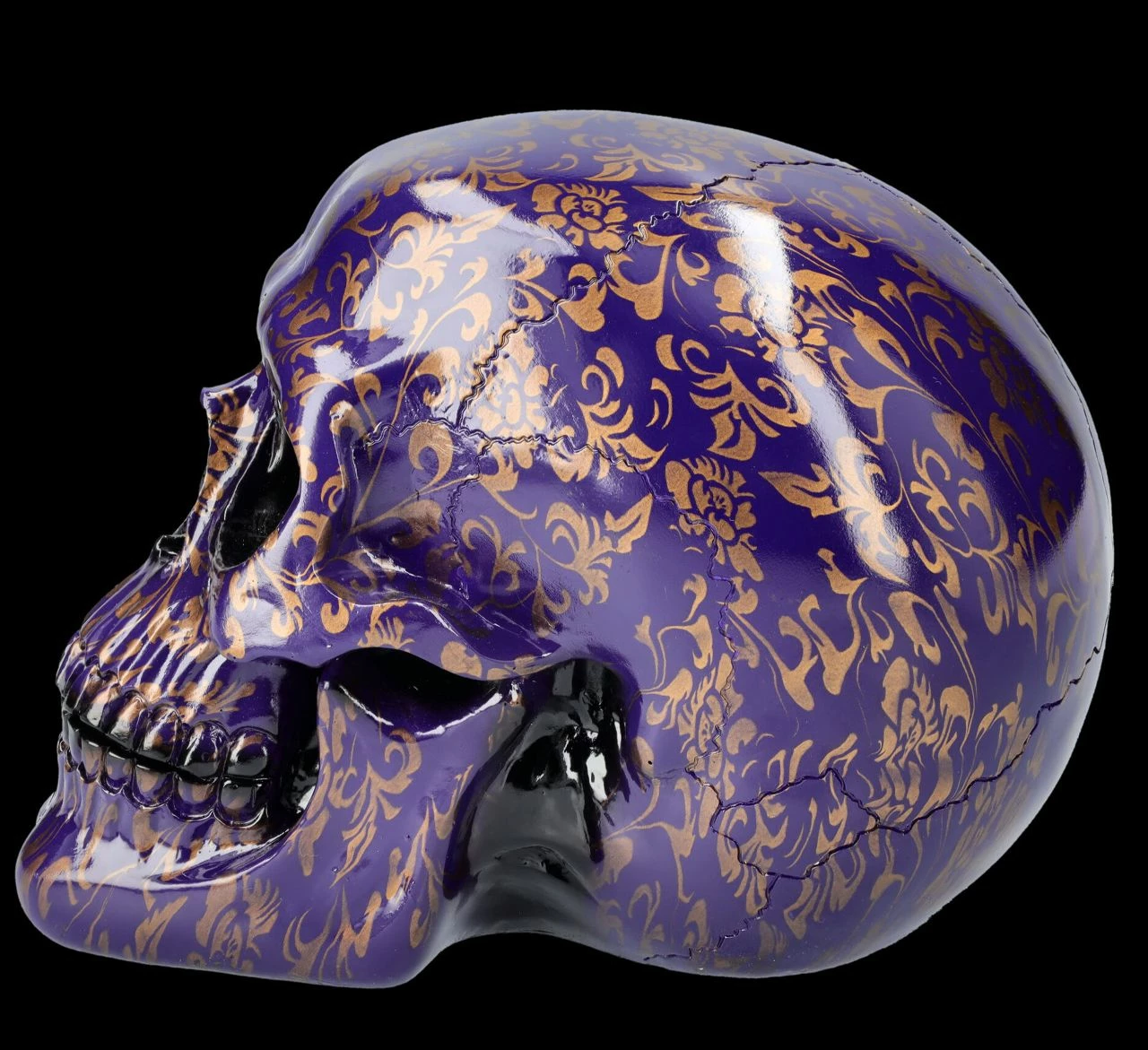 Totenkopf Figur Indigo-blau - Indigo Elegance 6 Totenkopf Figur Indigo-blau - Indigo Elegance – Bild 4