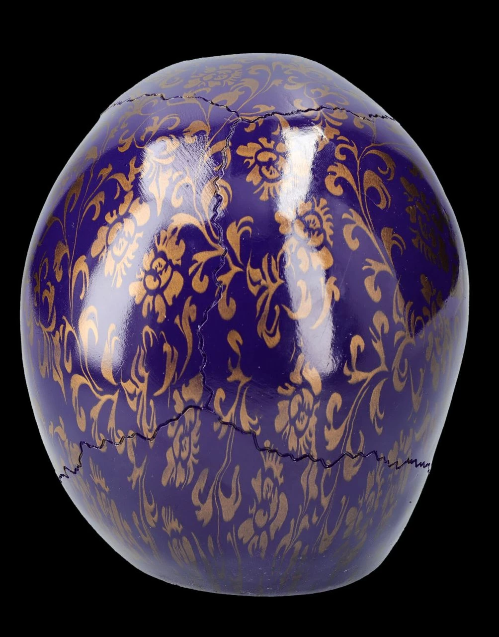 Totenkopf Figur Indigo-blau - Indigo Elegance 7 Totenkopf Figur Indigo-blau - Indigo Elegance – Bild 5