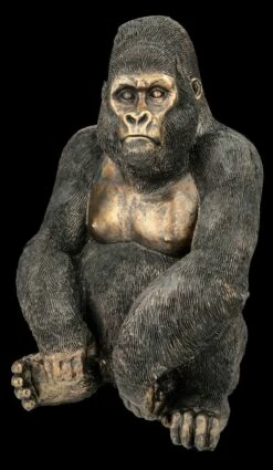 Gorilla Figur Sitzend - Bronzefarben 11 Gorilla Figur Sitzend - Bronzefarben -FIGUREN Verkäufe FS26168 Gorilla Figur sitzend bronzefarben 2 1280x1280