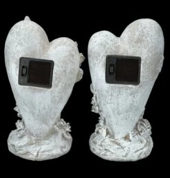 Grabengel Herz Set Mit Solar-Licht -FIGUREN Verkäufe FS26246 GrabfigurHerz Set mit Solar Licht 6 1280x1280