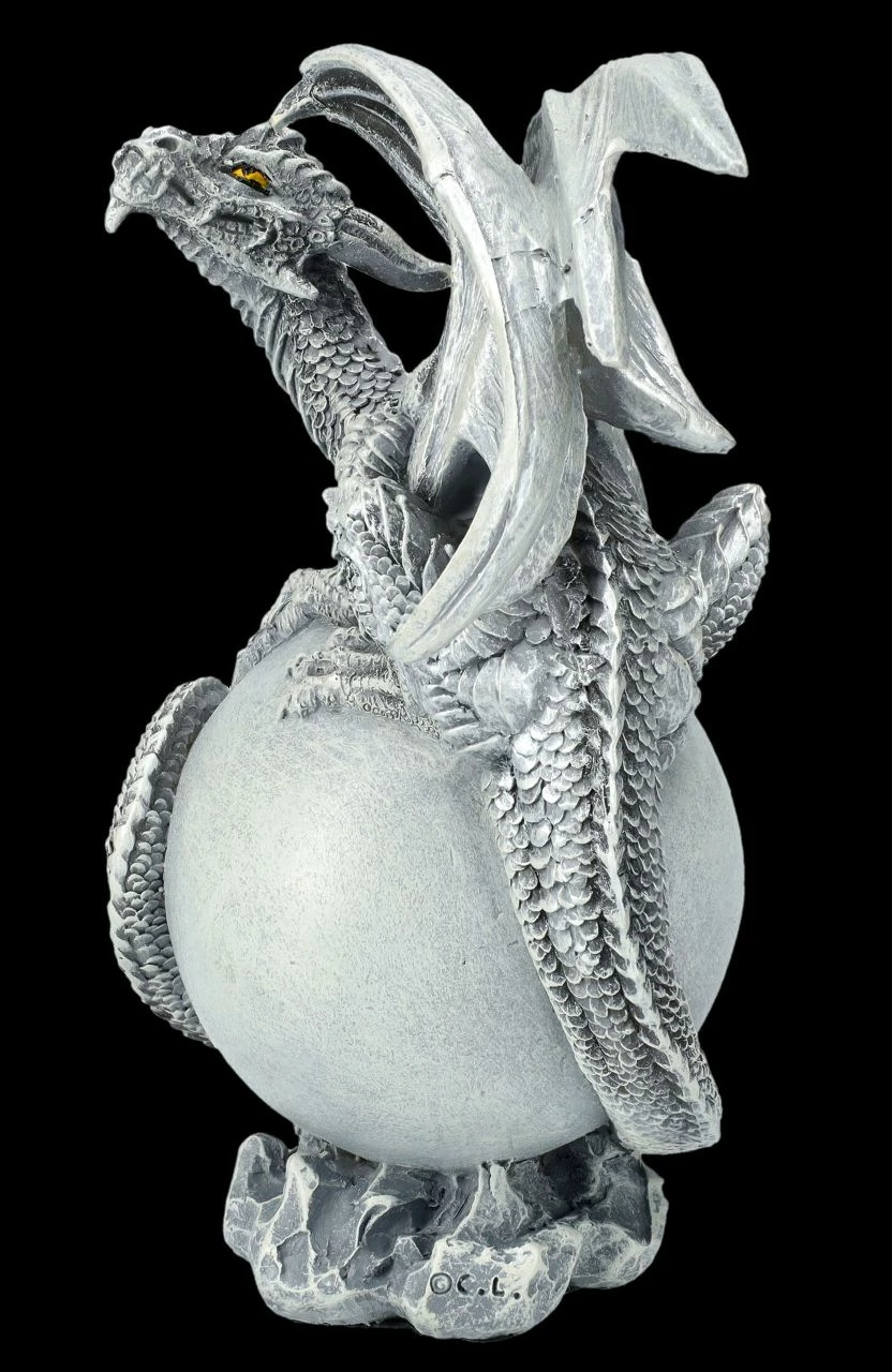 Drachenfigur Auf Mond - Luna Dragon 5 Drachenfigur Auf Mond - Luna Dragon – Bild 3