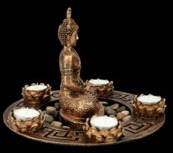 Buddha Figur Als Fünffach Teelichthalter Bronzefarben -FIGUREN Verkäufe FS26334 Buddha Figur als f nffach Teelichthalter bronzefarben 8 1280x1280