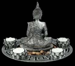 Buddha Figur Als Fünffach Teelichthalter Silberfarben -FIGUREN Verkäufe FS26335 Buddha Figur als f nffachTeelichthalter silberfarben 6 1280x1280