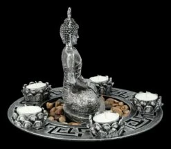 Buddha Figur Als Fünffach Teelichthalter Silberfarben -FIGUREN Verkäufe FS26335 Buddha Figur als f nffachTeelichthalter silberfarben 8 1280x1280