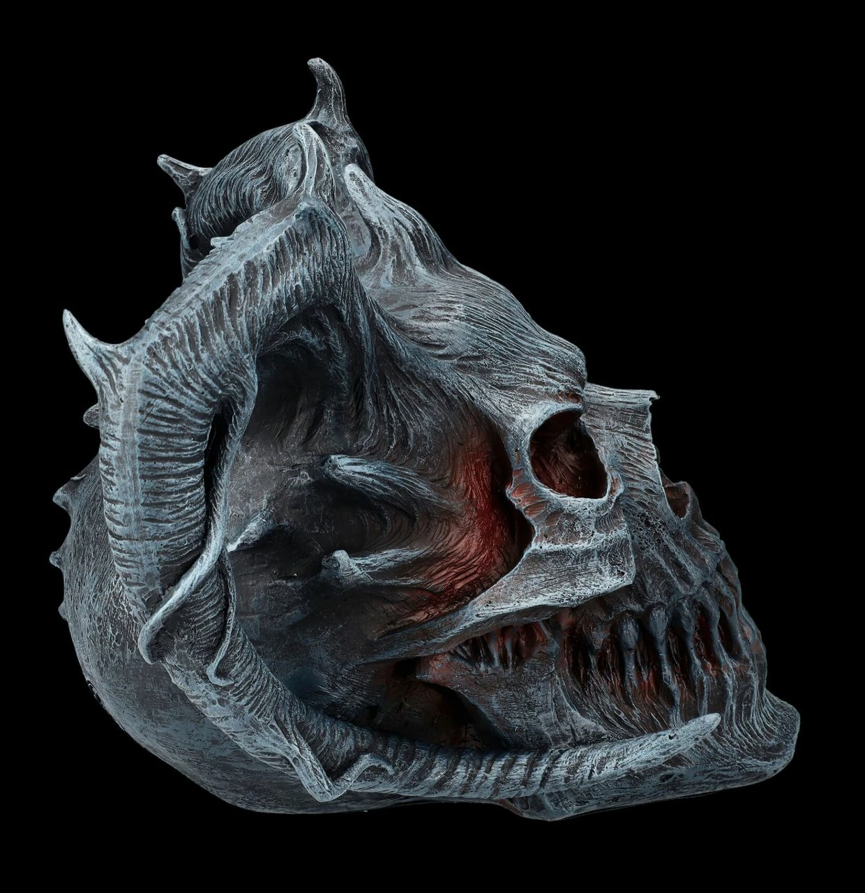 Spiral Totenkopf Figur Mit Hörnern - Death Embers 8 Spiral Totenkopf Figur Mit Hörnern - Death Embers – Bild 6