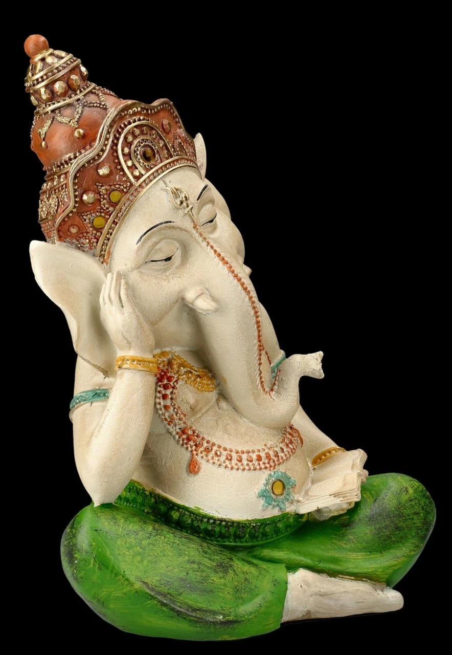 Ganesha Figur Handbemalt - Dösend 4 Ganesha Figur Handbemalt - Dösend – Bild 2