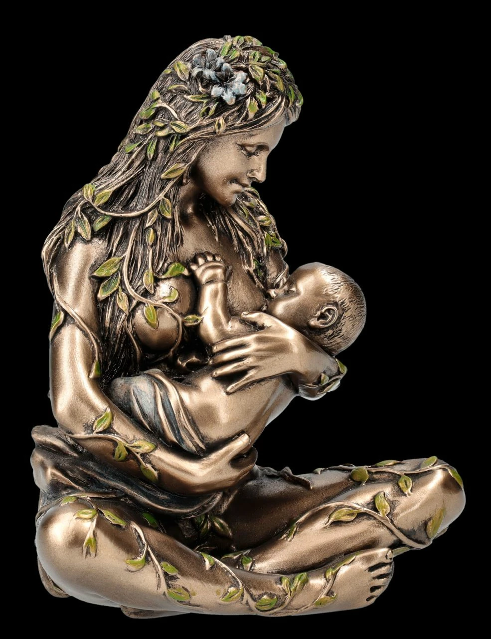 Gaia Figur Klein - Säugt Baby 4 Gaia Figur Klein - Säugt Baby – Bild 2