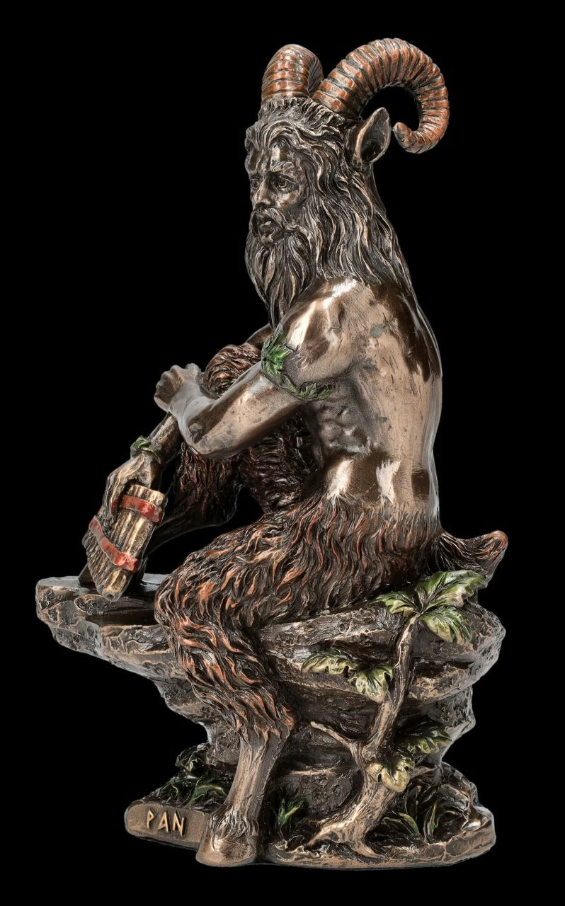 Pan Figur - Griechischer Gott Mit Panflöte 8 Pan Figur - Griechischer Gott Mit Panflöte – Bild 6