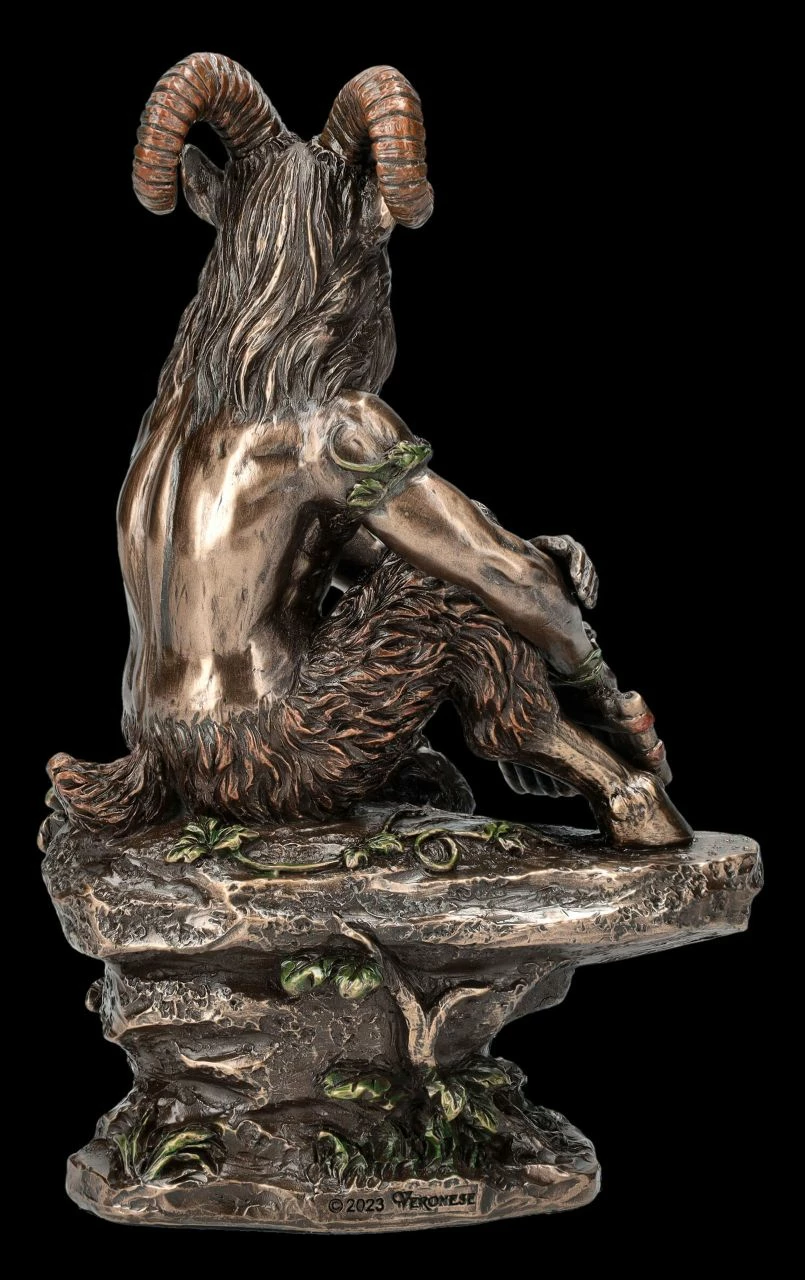 Pan Figur - Griechischer Gott Mit Panflöte 6 Pan Figur - Griechischer Gott Mit Panflöte – Bild 4
