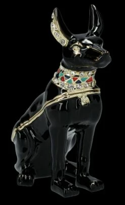 Anubis Figur Als Verzierte Schmuckdose