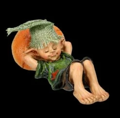 Pixie Kobold Figur - Schlafend Mit Pilz-Kissen -FIGUREN Verkäufe FS26435 Pixie Kobold Figur Schlafend mit Pilz Kissen 3 1280x1280