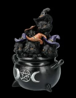 Katzen Figur - Fünf Freche Katzen Im Hexenkessel -FIGUREN Verkäufe FS26446 Katzen Figur F nf Freche Kazten im Hexenkessel 2 1280x1280