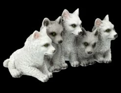Wolf Figur - Fünf Niedliche Polarwolf-Welpen 10 Wolf Figur - Fünf Niedliche Polarwolf-Welpen -FIGUREN Verkäufe FS26448 Wolf Figur F nf niedliche Polarwolf Welpen 9 1280x1280