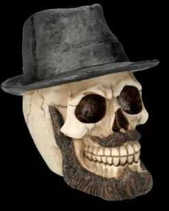 Totenkopf Figur Mit Hut Und Bart