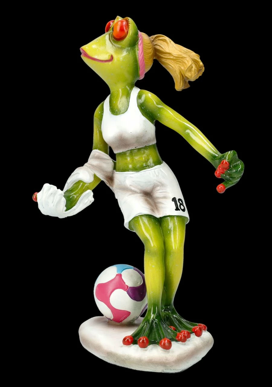 Lustige Frosch Figur - Fußballerin 8 Lustige Frosch Figur - Fußballerin – Bild 6