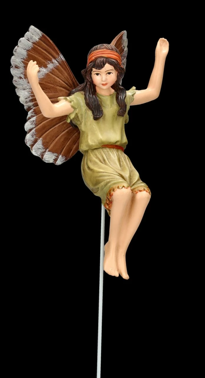 Elfen Figur Zum Stecken - Hagebutten Fee 3 Elfen Figur Zum Stecken - Hagebutten Fee