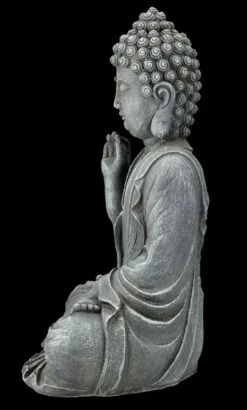 Buddha Figur Grau - Chin Mudra -FIGUREN Verkäufe FS26612 Buddha Figur grau Chin Mudra 4 1280x1280