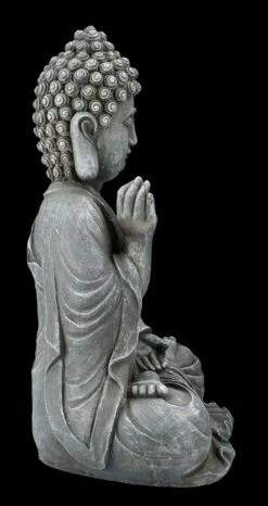 Buddha Figur Grau - Chin Mudra -FIGUREN Verkäufe FS26612 Buddha Figur grau Chin Mudra 8 1280x1280