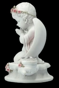 Kerzenhalter Engel - Putte Mit Rosa Rosen -FIGUREN Verkäufe FS26626 Kerzenhalter Engel mit rosa Rosen 4 1280x1280