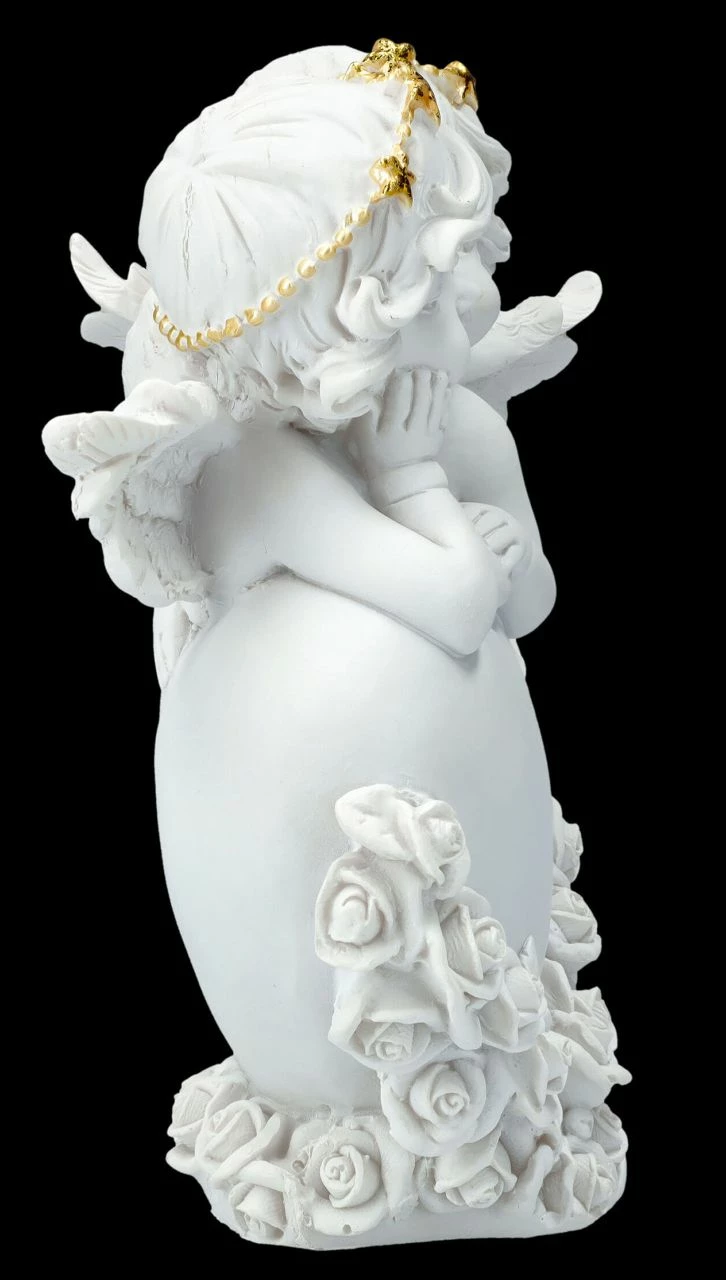 Engel Figur - Putten Mit Herz "Bussi" 7 Engel Figur - Putten Mit Herz "Bussi" – Bild 5