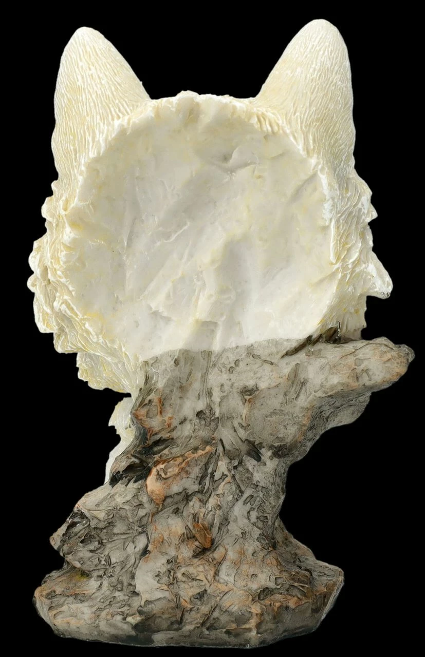 Wolf Figur - Büste Weißer Wolf 7 Wolf Figur - Büste Weißer Wolf – Bild 5