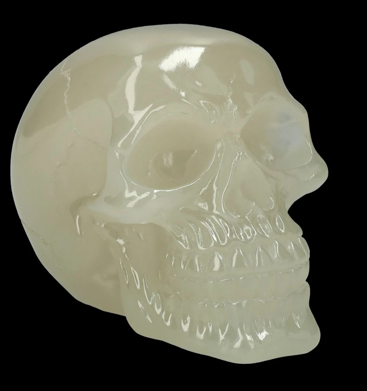 Totenkopf Figur - Phosphoreszierend 3 Totenkopf Figur - Phosphoreszierend