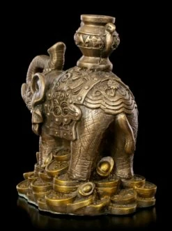 Feng Shui Figur - Elefant Mit Goldstücken 10 Feng Shui Figur - Elefant Mit Goldstücken -FIGUREN Verkäufe Feng Shui Figur Elefant Mit Krug Auf Ruecken 3 1280x1280