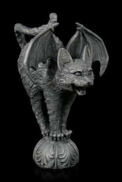Gargoyle Katze Mit Fledermausflügeln