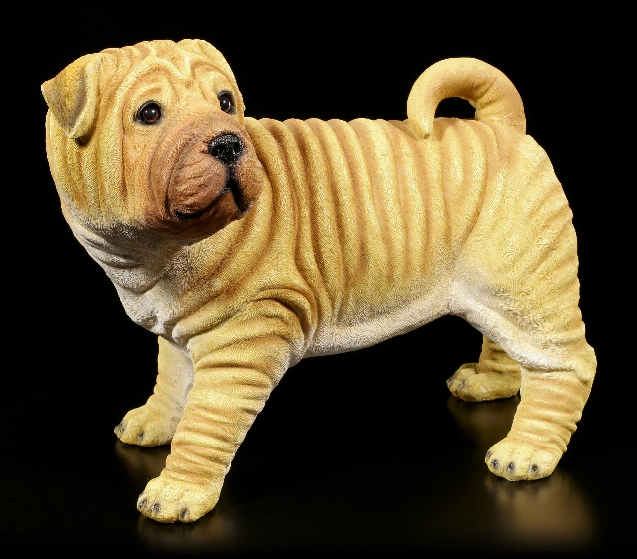 Gartenfigur Hund - Shar-Pei 3 Gartenfigur Hund - Shar-Pei