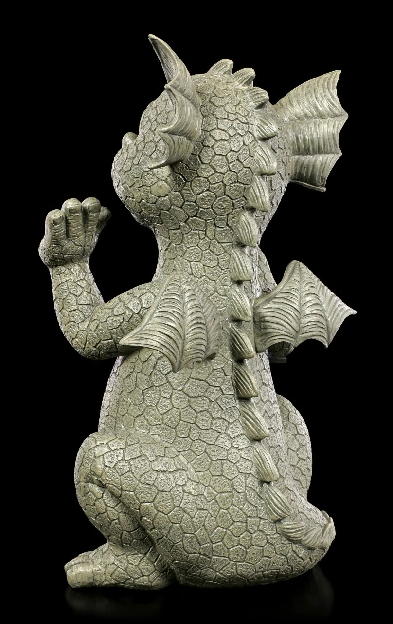 Gartenfigur Mit Solar Laterne - Drache Big Boy 6 Gartenfigur Mit Solar Laterne - Drache Big Boy – Bild 4